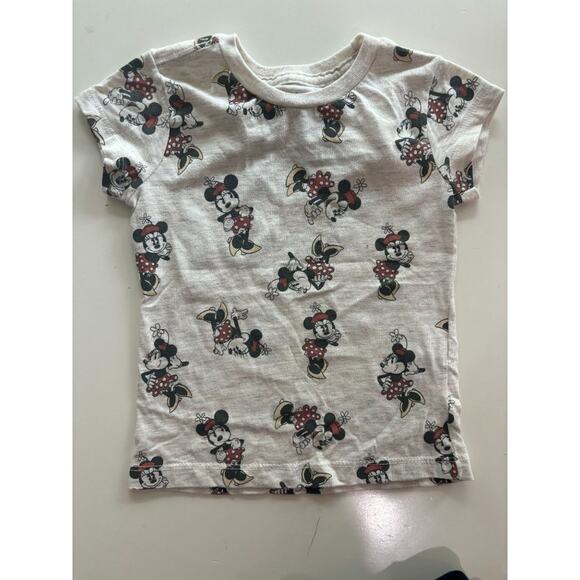 Disney Store Tee Shirt Size 4 Short Sleeve Pullover Minnie Mouse Comfort Heather - Picture 1 of 2